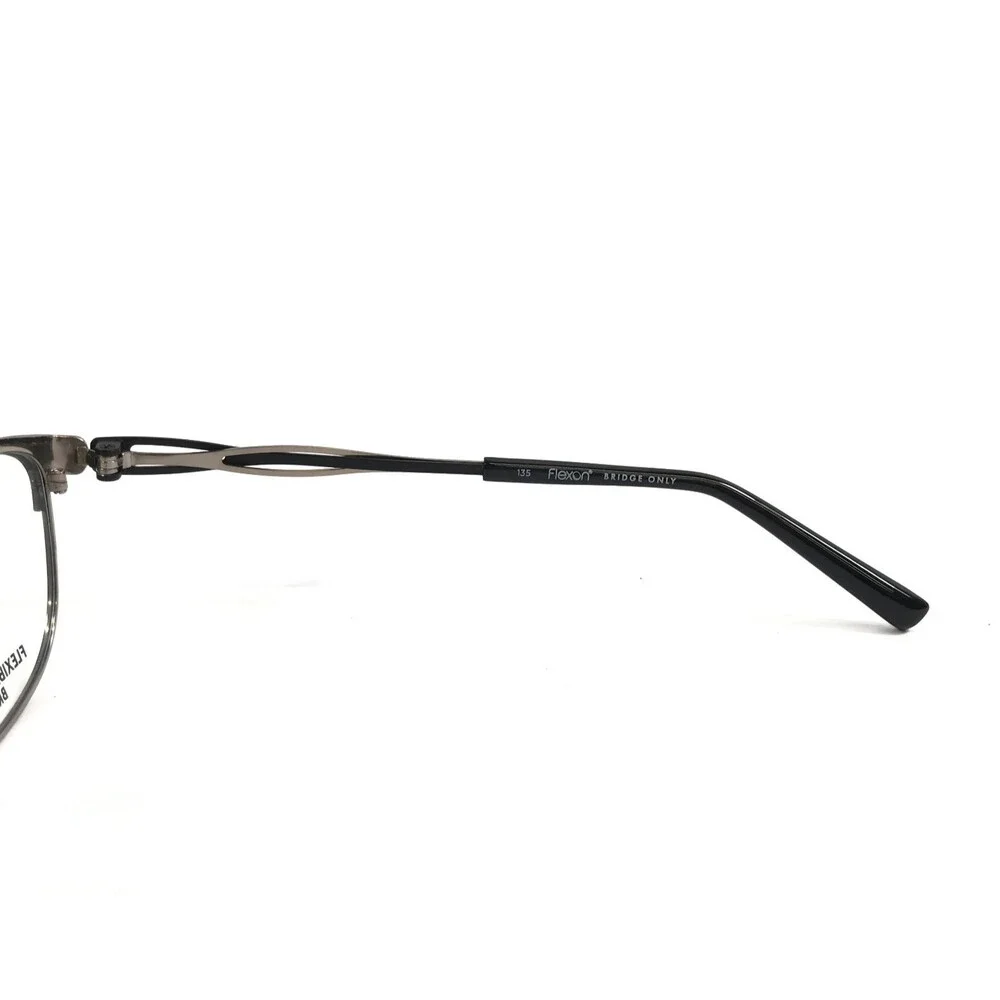 Flexon Eyeglasses Frames CLAUDETTE 001 Black Gold Cat Eye Full Rim 52-18-135